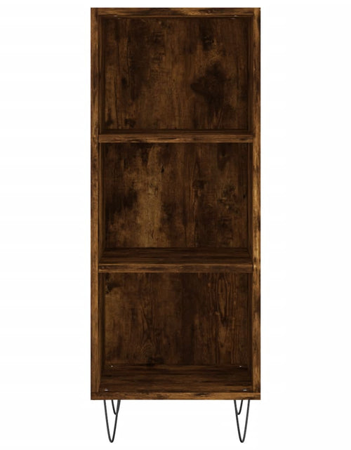 Загрузите изображение в средство просмотра галереи, Dulap înalt, stejar fumuriu, 34,5x32,5x180 cm, lemn prelucrat - Lando
