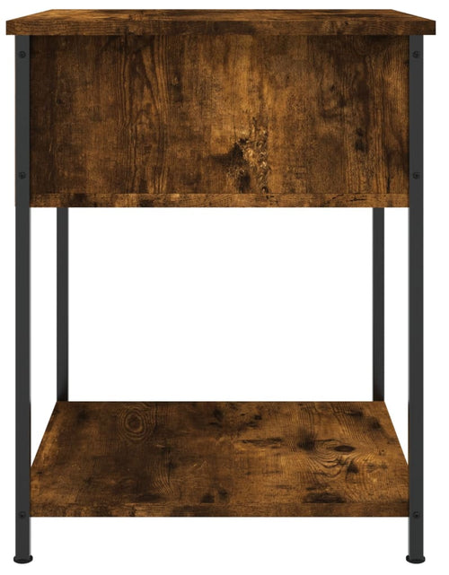 Încărcați imaginea în vizualizatorul Galerie, Noptieră, stejar fumuriu, 44x45x58 cm, lemn compozit - Lando

