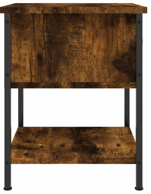 Загрузите изображение в средство просмотра галереи, Noptieră, stejar fumuriu, 34x35,5x45 cm, lemn compozit - Lando
