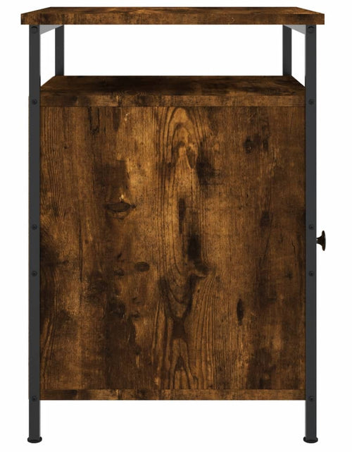 Загрузите изображение в средство просмотра галереи, Noptieră, stejar fumuriu, 40x42x60 cm, lemn prelucrat - Lando
