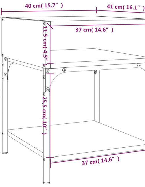 Загрузите изображение в средство просмотра галереи, Noptiere, 2 buc., stejar maro, 40x41x50 cm, lemn compozit - Lando
