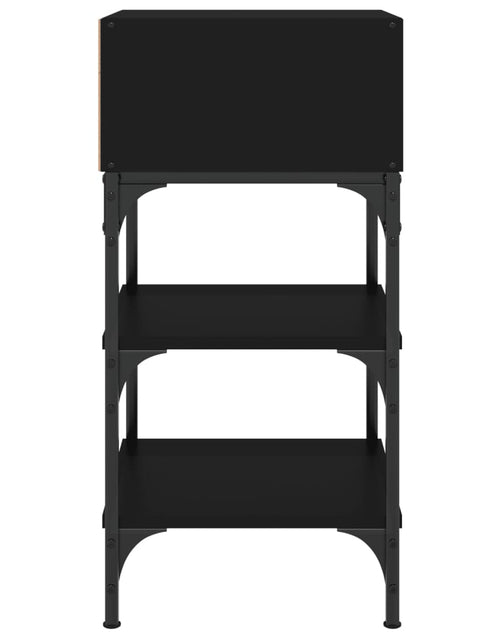 Încărcați imaginea în vizualizatorul Galerie, Noptiere, 2 buc., negru, 35x34,5x70 cm, lemn compozit - Lando
