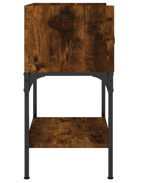 Încărcați imaginea în vizualizatorul Galerie, Noptieră, stejar fumuriu, 40,5x31x60 cm, lemn compozit - Lando
