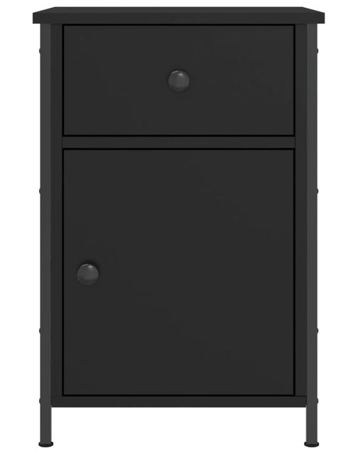 Încărcați imaginea în vizualizatorul Galerie, Noptiere, 2 buc., negru, 40x42x60 cm, lemn prelucrat - Lando
