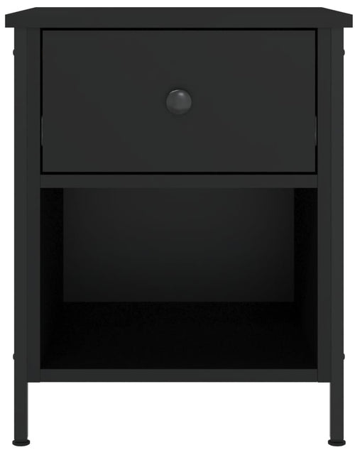 Загрузите изображение в средство просмотра галереи, Noptiere, 2 buc., negru, 40x42x50 cm, lemn compozit - Lando
