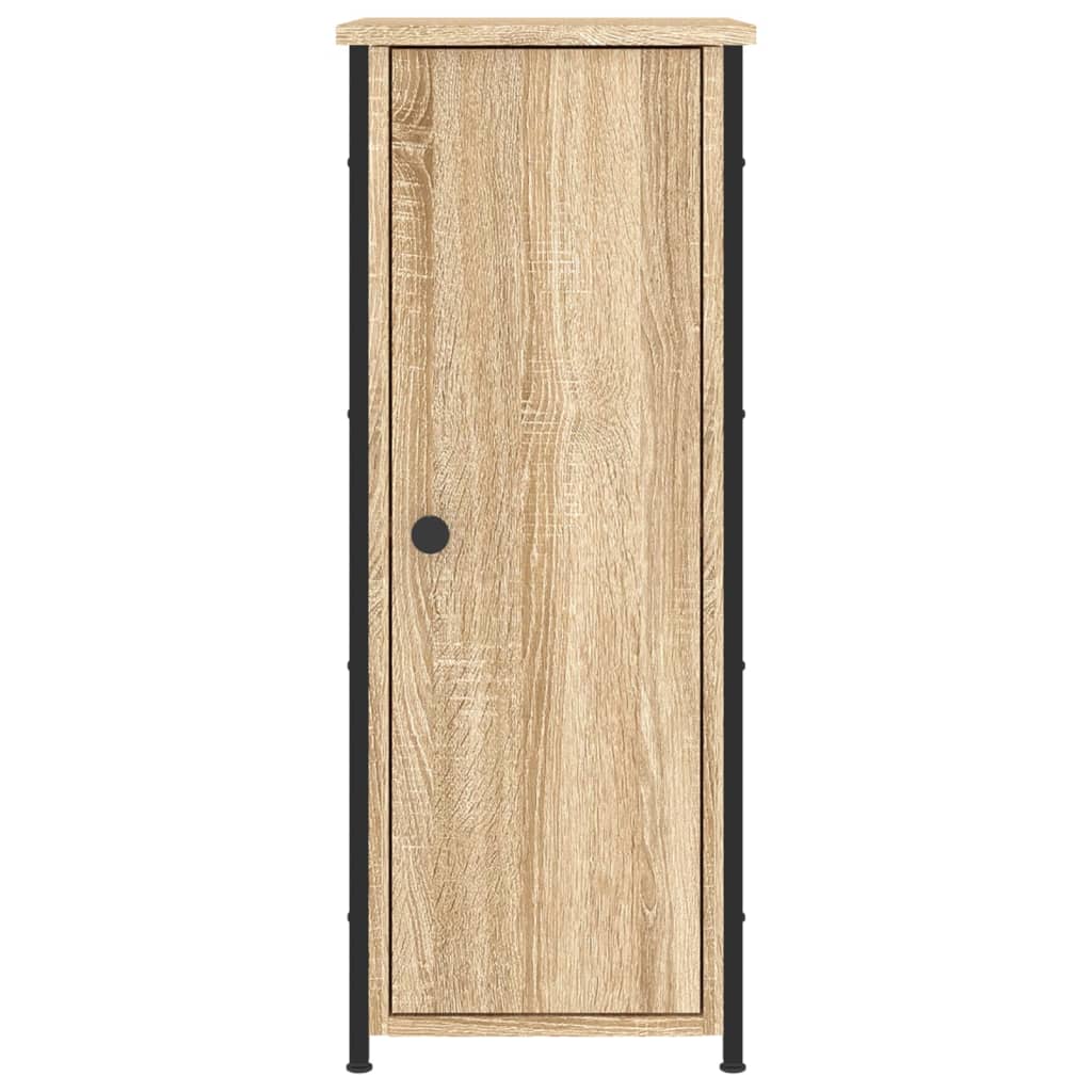 Noptiere, 2 buc., stejar sonoma, 32x42x80 cm, lemn compozit - Lando