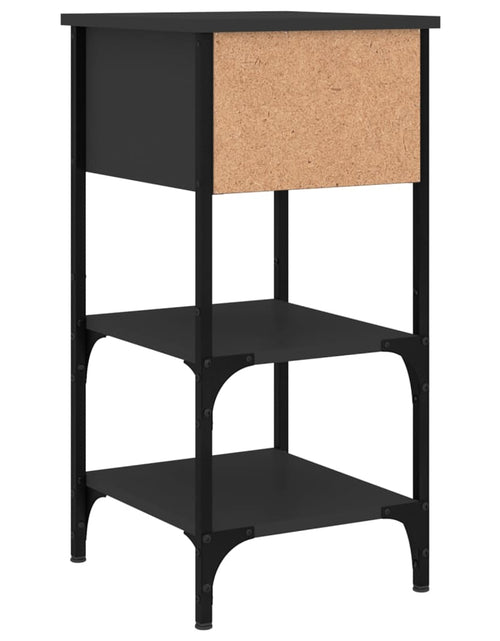Încărcați imaginea în vizualizatorul Galerie, Noptiere, 2 buc., negru, 34x36x70 cm, lemn compozit - Lando
