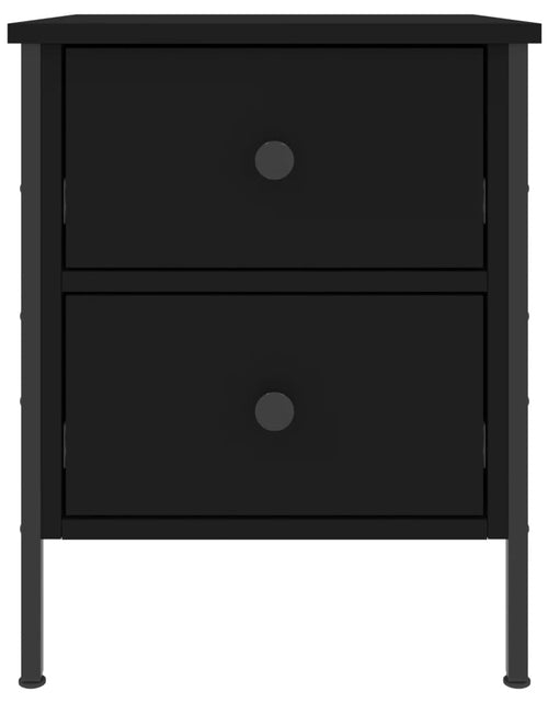 Загрузите изображение в средство просмотра галереи, Noptieră, negru, 40x42x50 cm, lemn compozit - Lando
