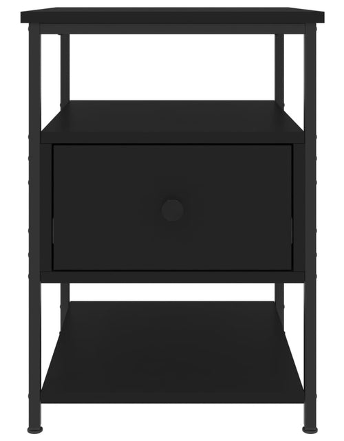 Încărcați imaginea în vizualizatorul Galerie, Noptiere, 2 buc., negru, 40x42x56 cm, lemn compozit - Lando
