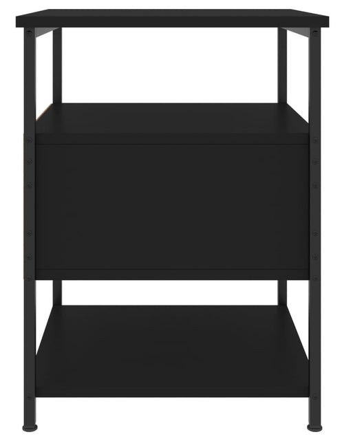 Încărcați imaginea în vizualizatorul Galerie, Noptiere, 2 buc., negru, 40x42x56 cm, lemn compozit - Lando
