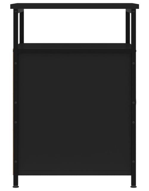 Încărcați imaginea în vizualizatorul Galerie, Noptiere, 2 buc., negru, 40x42x60 cm, lemn prelucrat - Lando
