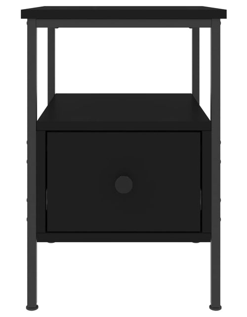 Încărcați imaginea în vizualizatorul Galerie, Noptieră, negru, 34x36x50 cm, lemn compozit - Lando
