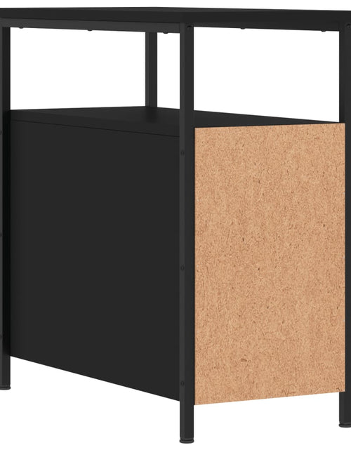 Încărcați imaginea în vizualizatorul Galerie, Noptiere, 2 buc., negru, 30x60x60 cm, lemn prelucrat - Lando
