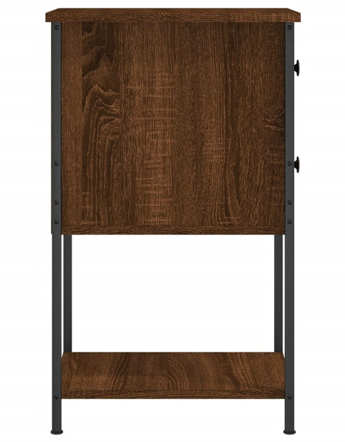Încărcați imaginea în vizualizatorul Galerie, Noptieră, stejar maro, 32x42x70 cm, lemn compozit - Lando
