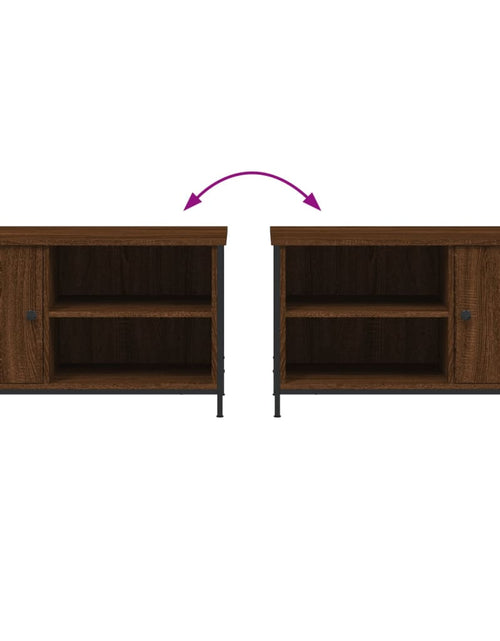 Загрузите изображение в средство просмотра галереи, Comodă TV, stejar maro, 80x40x50 cm, lemn prelucrat Lando - Lando
