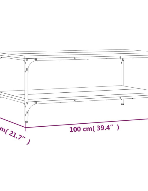 Загрузите изображение в средство просмотра галереи, Măsuță de cafea, stejar sonoma, 100x55x40 cm, lemn prelucrat Lando - Lando
