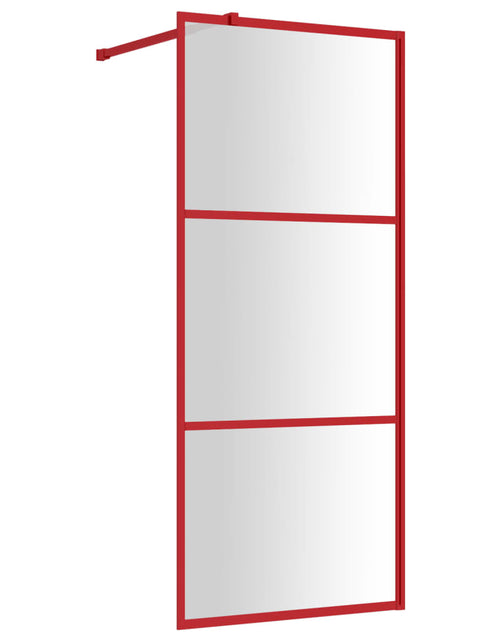 Încărcați imaginea în vizualizatorul Galerie, Paravan duș walk-in, roșu, 80x195 cm, sticlă ESG transparentă Lando - Lando
