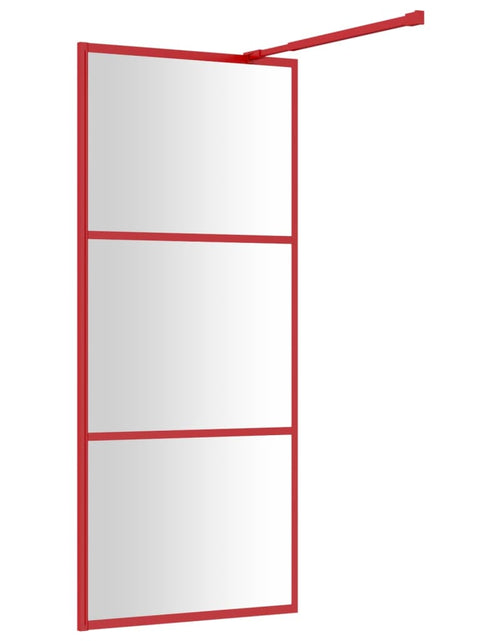 Încărcați imaginea în vizualizatorul Galerie, Paravan duș walk-in, roșu, 80x195 cm, sticlă ESG transparentă Lando - Lando
