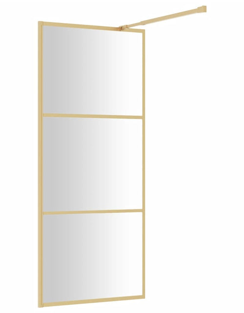 Încărcați imaginea în vizualizatorul Galerie, Paravan de duș walk-in auriu, 90x195 cm sticlă ESG transparentă - Lando
