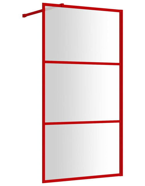 Загрузите изображение в средство просмотра галереи, Paravan duș walk-in, roșu, 100x195 cm, sticlă ESG transparentă Lando - Lando
