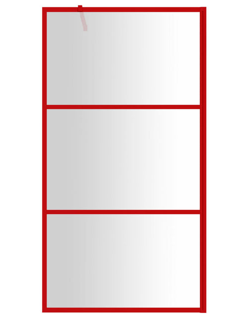 Загрузите изображение в средство просмотра галереи, Paravan de duș walk-in roșu 115x195 cm sticlă ESG transparentă Lando - Lando
