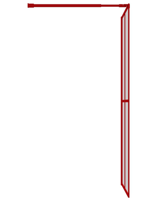 Загрузите изображение в средство просмотра галереи, Paravan duș walk-in, roșu, 100x195 cm, sticlă ESG transparentă Lando - Lando
