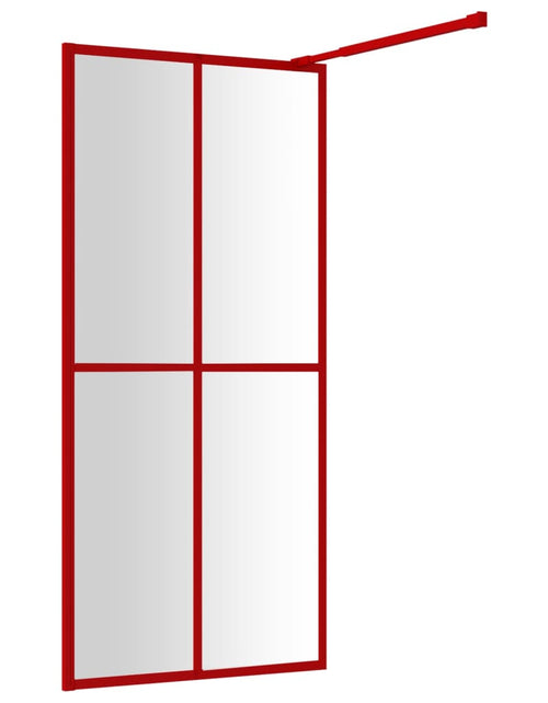 Загрузите изображение в средство просмотра галереи, Paravan duș walk-in, roșu, 100x195 cm, sticlă ESG transparentă Lando - Lando
