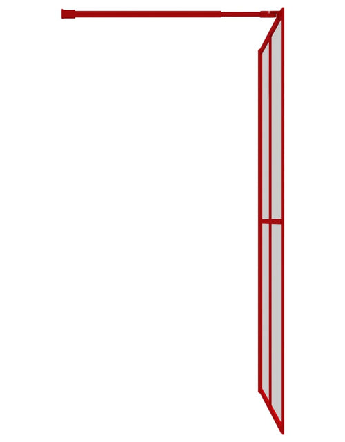 Загрузите изображение в средство просмотра галереи, Paravan de duș walk-in, roșu, 140x195cm sticlă ESG transparentă Lando - Lando
