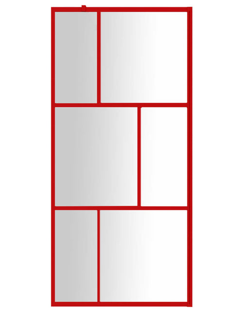 Загрузите изображение в средство просмотра галереи, Paravan duș walk-in, roșu, 80x195 cm, sticlă ESG transparentă Lando - Lando
