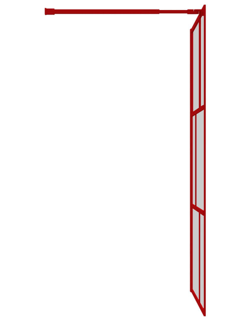Загрузите изображение в средство просмотра галереи, Paravan duș walk-in, roșu, 100x195 cm, sticlă ESG transparentă Lando - Lando

