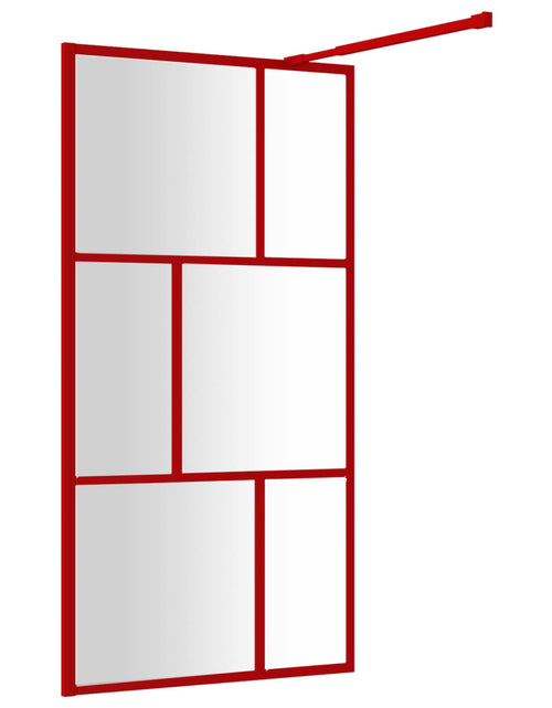 Загрузите изображение в средство просмотра галереи, Paravan duș walk-in, roșu, 100x195 cm, sticlă ESG transparentă Lando - Lando
