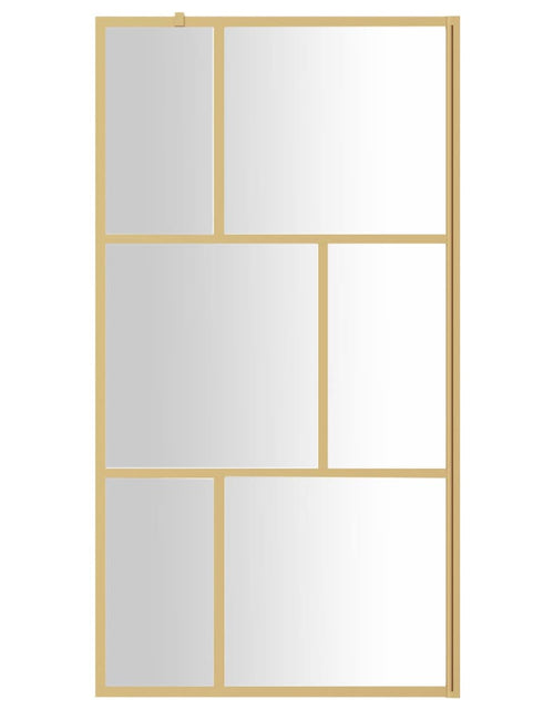 Загрузите изображение в средство просмотра галереи, Paravan duș walk-in, auriu, 100x195 cm, sticlă ESG transparentă Lando - Lando

