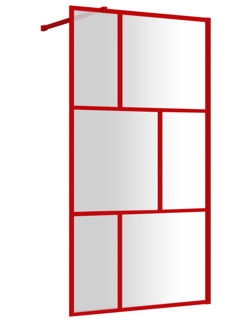 Загрузите изображение в средство просмотра галереи, Paravan de duș walk-in roșu 115x195 cm sticlă ESG transparentă Lando - Lando
