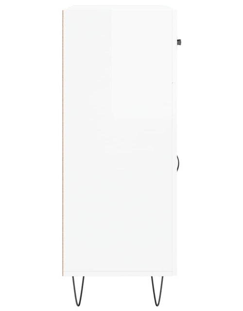 Загрузите изображение в средство просмотра галереи, Servantă, alb extralucios, 69,5x34x90 cm, lemn compozit Lando - Lando
