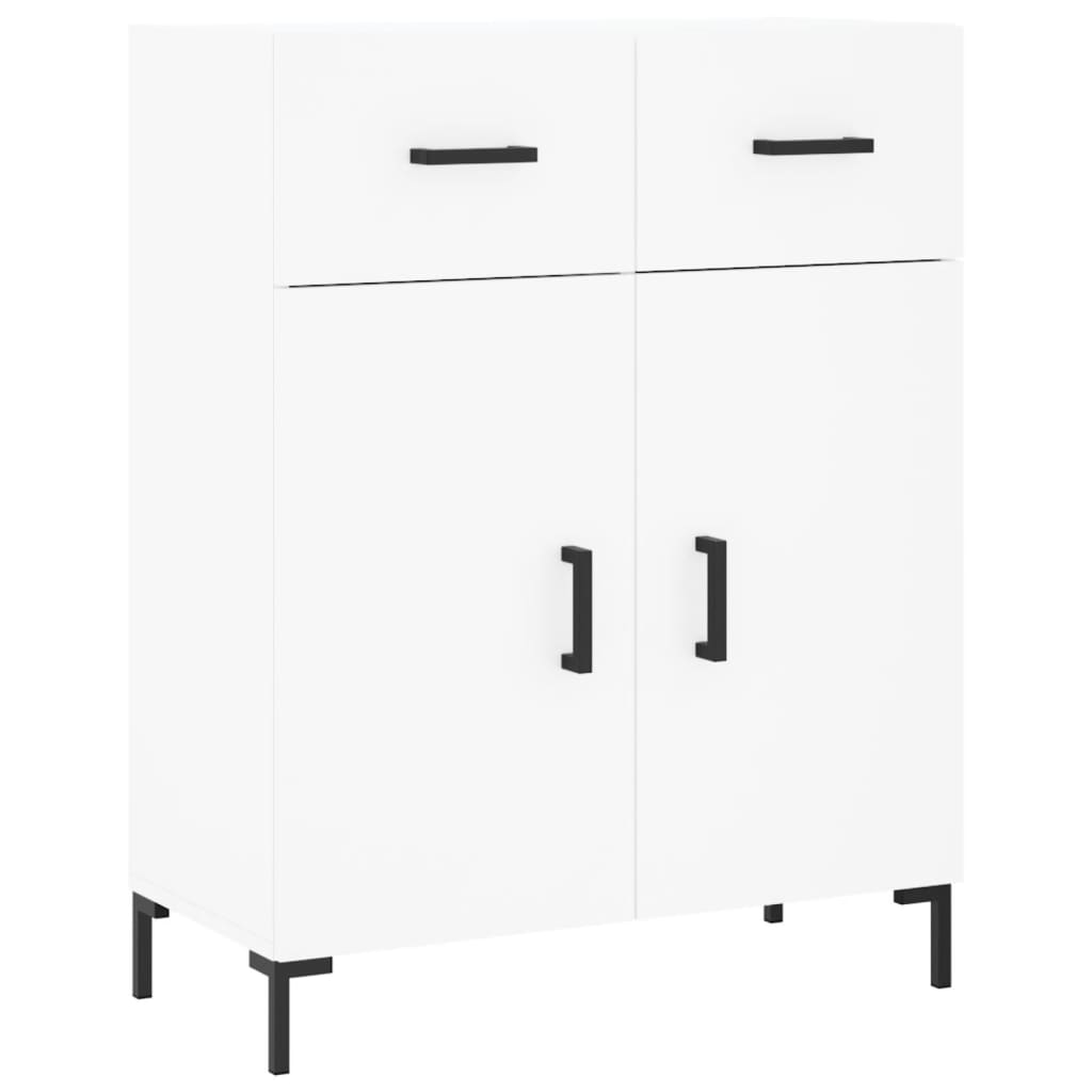 Servantă, alb, 69,5x34x90 cm, lemn compozit Lando - Lando