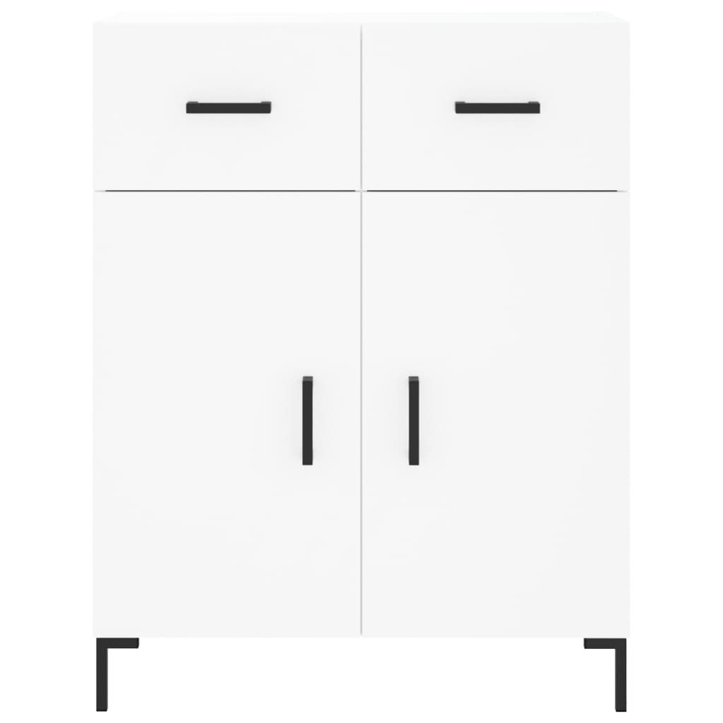 Servantă, alb, 69,5x34x90 cm, lemn compozit Lando - Lando
