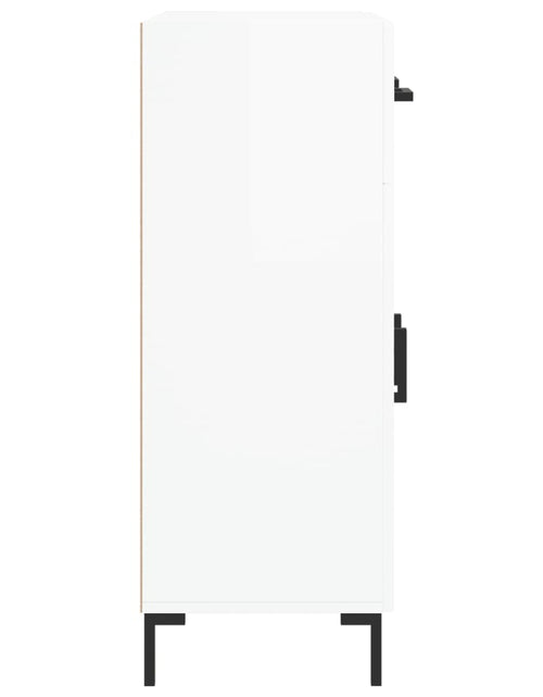 Загрузите изображение в средство просмотра галереи, Servantă, alb extralucios, 69,5x34x90 cm, lemn compozit - Lando
