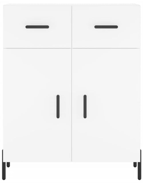 Загрузите изображение в средство просмотра галереи, Servantă, alb, 69,5x34x90 cm, lemn compozit Lando - Lando
