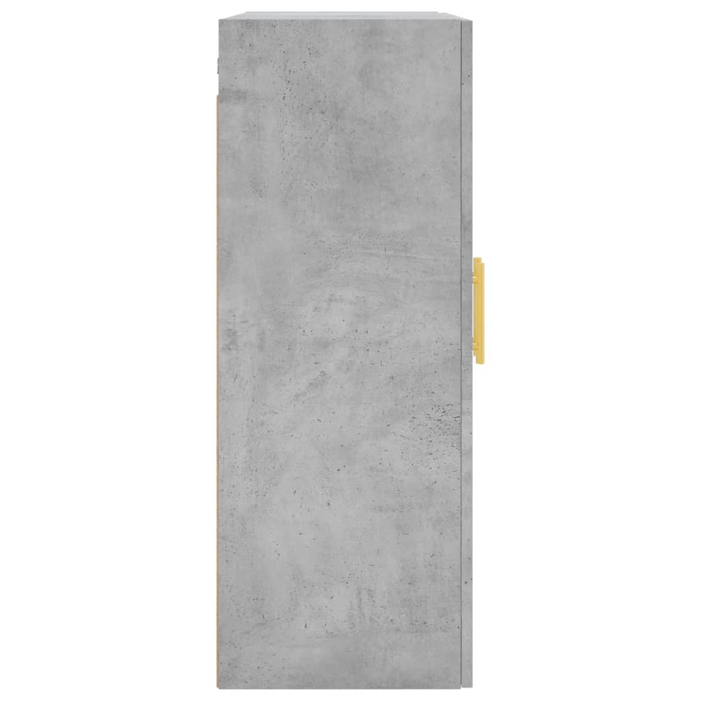 Dulap cu montaj pe perete, gri beton, 69,5x34x90 cm Lando - Lando