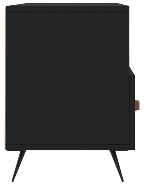 Încărcați imaginea în vizualizatorul Galerie, Dulap TV, negru, 102x36x50 cm, lemn prelucrat Lando - Lando
