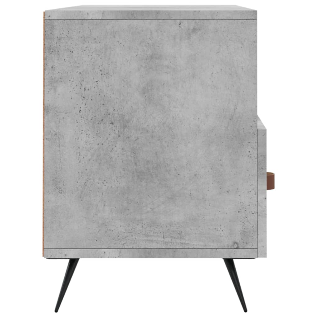 Dulap TV, gri beton, 102x36x50 cm, lemn prelucrat Lando - Lando