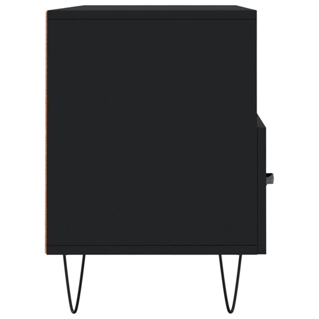 Dulap TV, negru, 102x36x50 cm, lemn prelucrat Lando - Lando