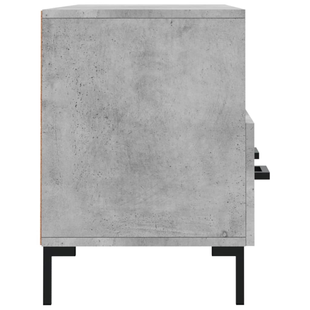 Dulap TV, gri beton, 102x36x50 cm, lemn prelucrat Lando - Lando