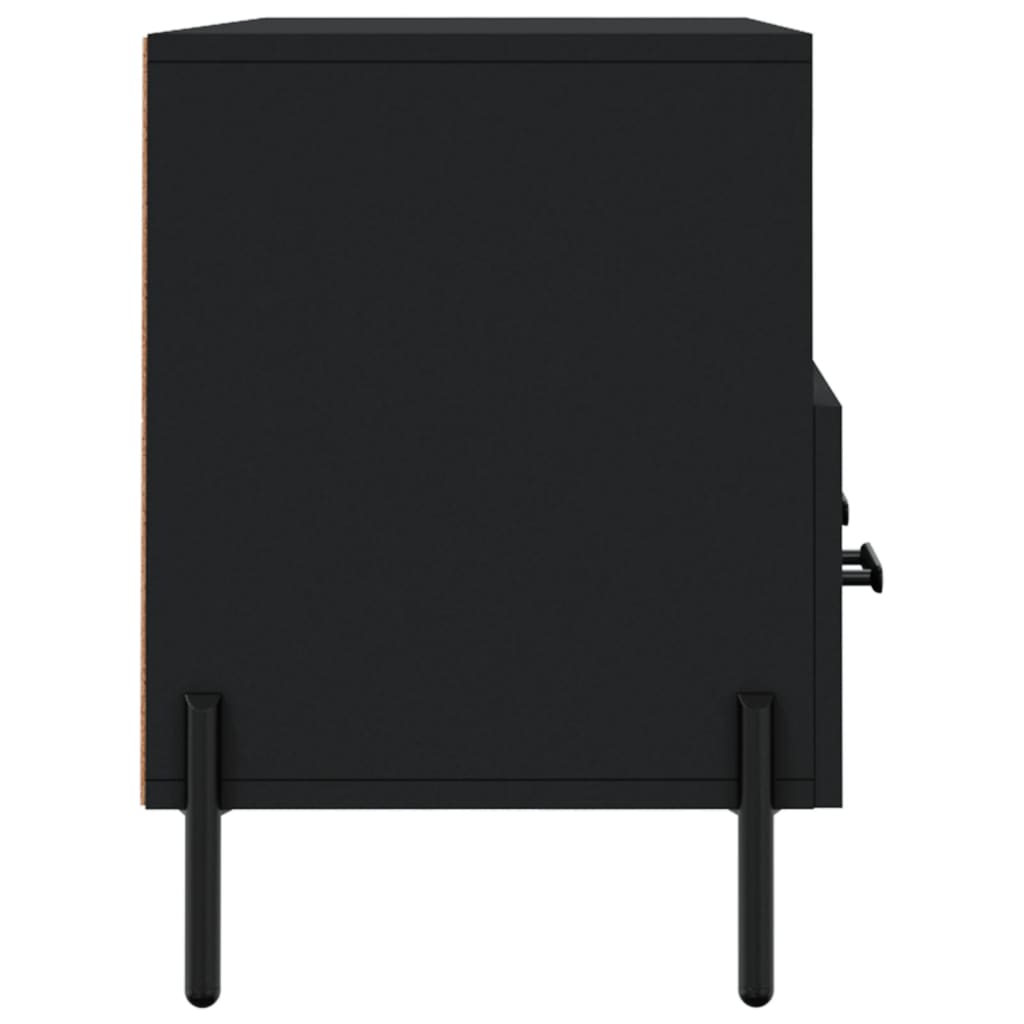 Dulap TV, negru, 102x36x50 cm, lemn prelucrat Lando - Lando