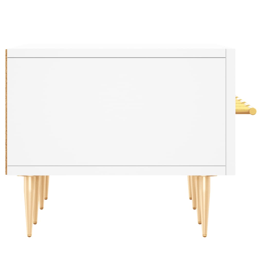 Comodă TV, alb, 150x36x30 cm, lemn prelucrat Lando - Lando