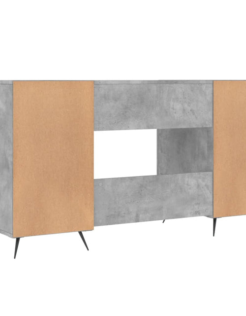 Загрузите изображение в средство просмотра галереи, Birou, gri beton, 140x50x75 cm, lemn compozit - Lando
