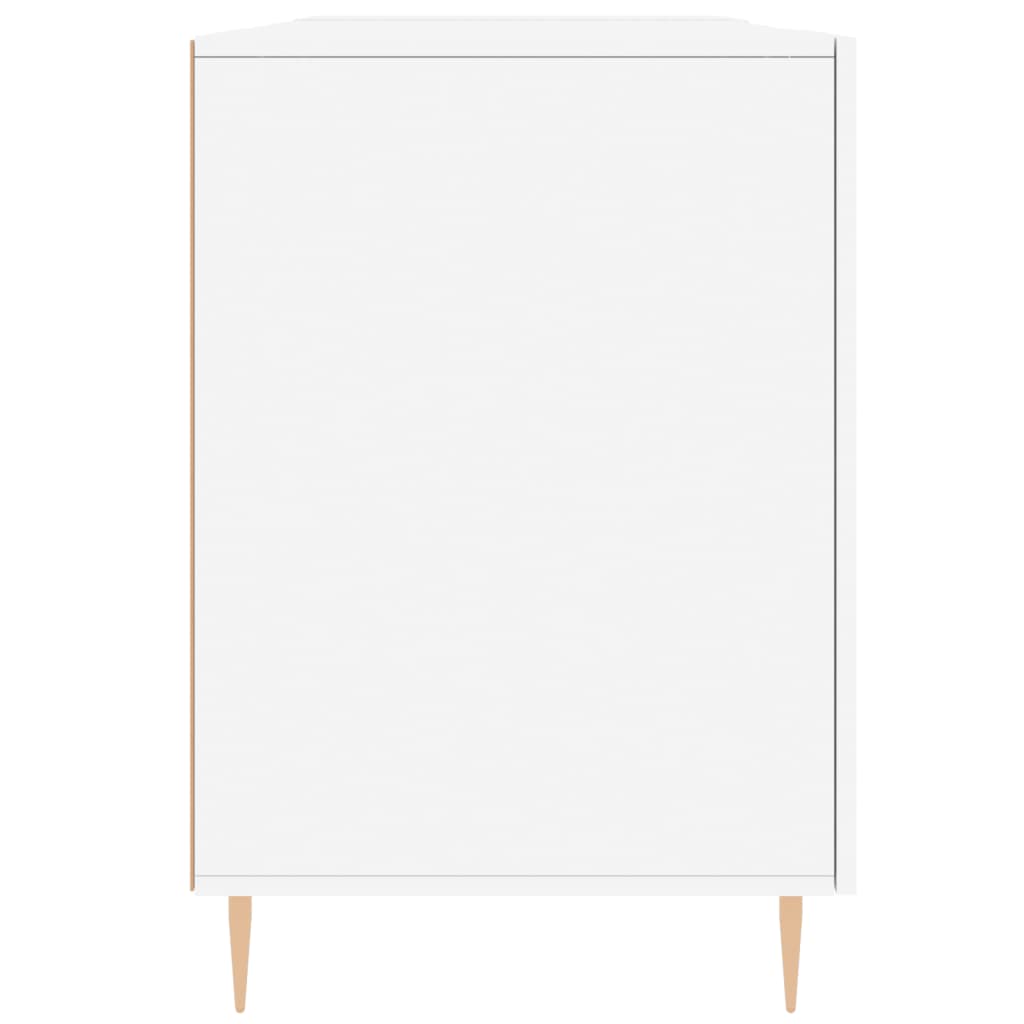 Birou, alb, 140x50x75 cm, lemn compozit - Lando