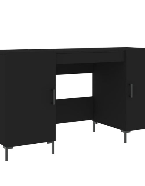 Încărcați imaginea în vizualizatorul Galerie, Birou, negru, 140x50x75 cm, lemn compozit - Lando
