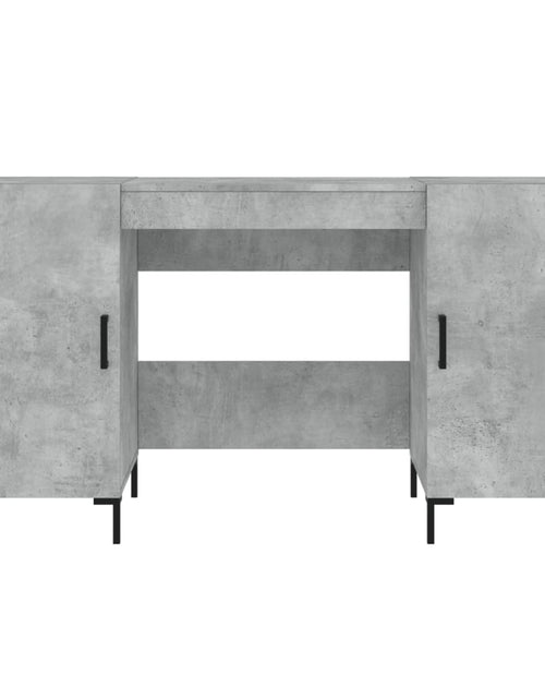 Încărcați imaginea în vizualizatorul Galerie, Birou, gri beton, 140x50x75 cm, lemn compozit - Lando
