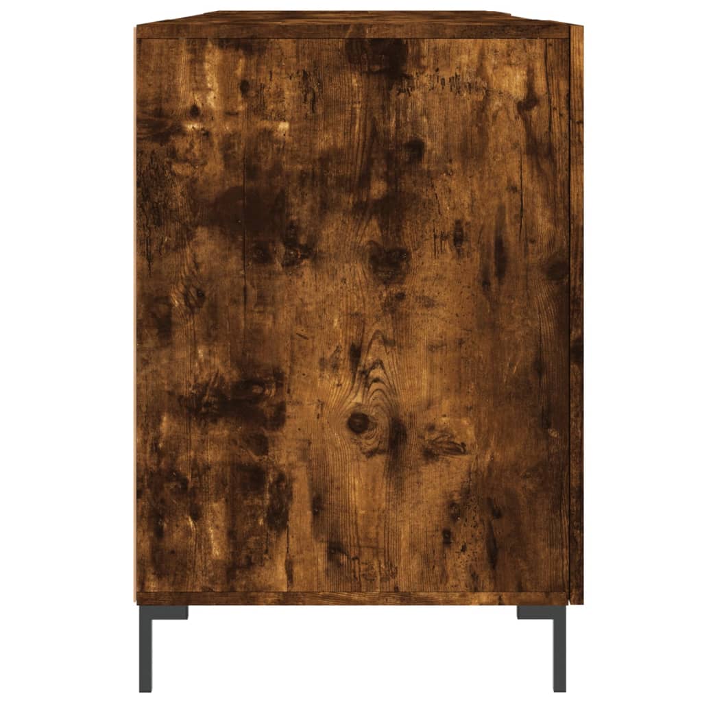 Birou, stejar afumat, 140x50x75 cm, lemn compozit - Lando